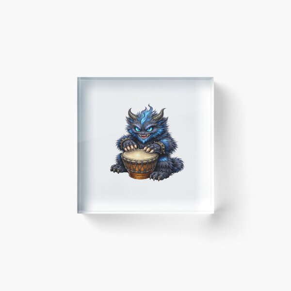 Item preview, Blue Horned Drum Beast designed and sold by Vellaro.