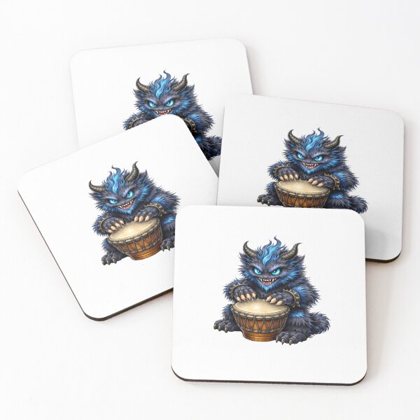 Item preview, Blue Horned Drum Beast designed and sold by Vellaro.