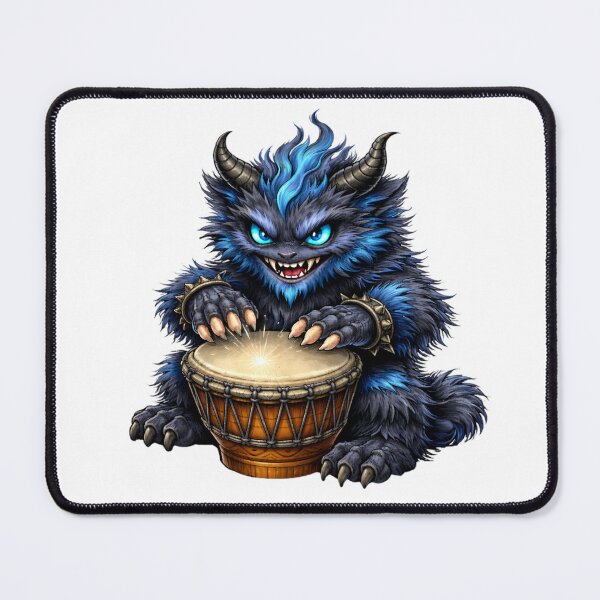 Item preview, Blue Horned Drum Beast designed and sold by Vellaro.