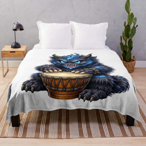 Item preview, Blue Horned Drum Beast designed and sold by Vellaro.