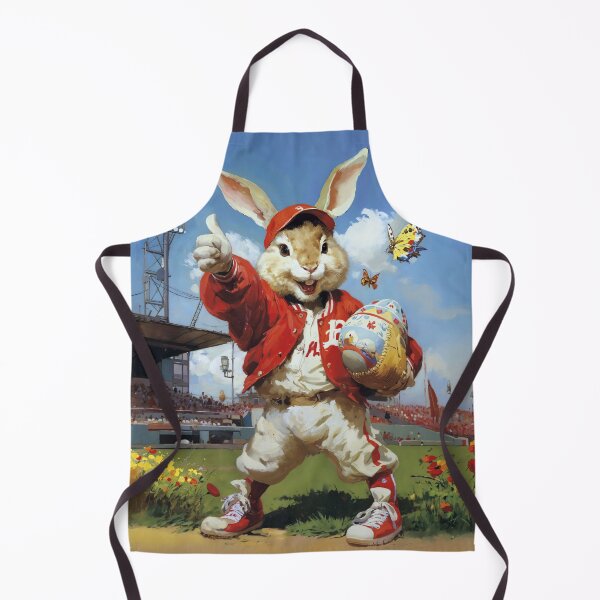 Item preview, Vintage Baseball Bunny Art - Whimsical Easter Poster for Kids' Room designed and sold by el-padre.