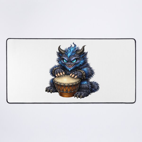 Item preview, Blue Horned Drum Beast designed and sold by Vellaro.