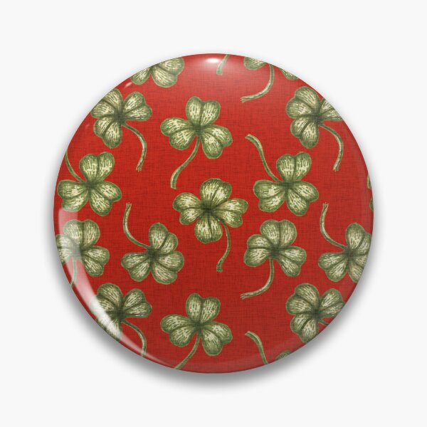 Item preview, Vintage Lucky Clover Pattern – Retro St. Patrick’s Day Irish Shamrock Design. Red designed and sold by SIR13.