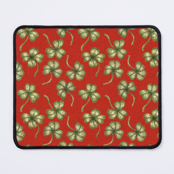 Item preview, Vintage Lucky Clover Pattern – Retro St. Patrick’s Day Irish Shamrock Design. Red designed and sold by SIR13.