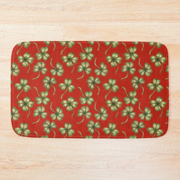 Item preview, Vintage Lucky Clover Pattern – Retro St. Patrick’s Day Irish Shamrock Design. Red designed and sold by SIR13.