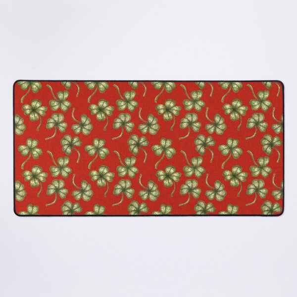 Item preview, Vintage Lucky Clover Pattern – Retro St. Patrick’s Day Irish Shamrock Design. Red designed and sold by SIR13.