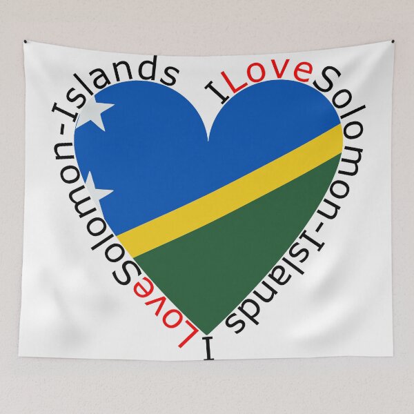 Item preview, I Love Solomon Islands  Heart designed and sold by TheIconSmith.