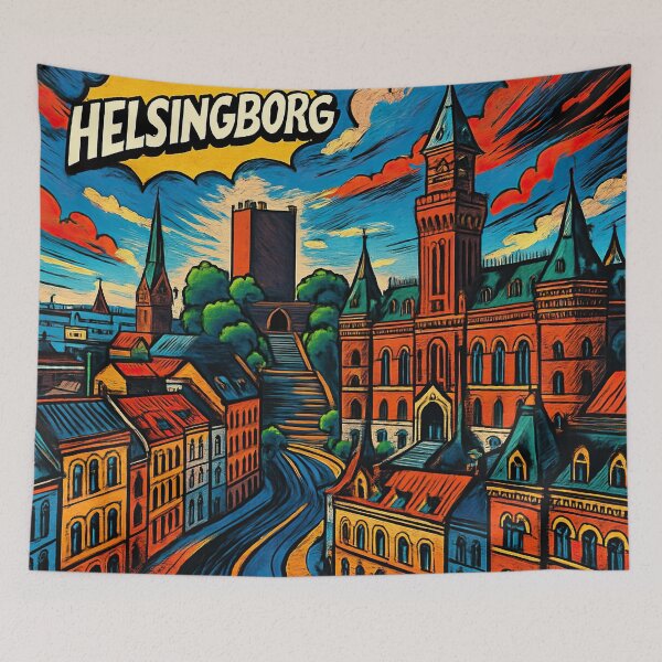 Item preview, Helsingborg, city  | Comics stylCartoone -  designed and sold by ComicsFactory.