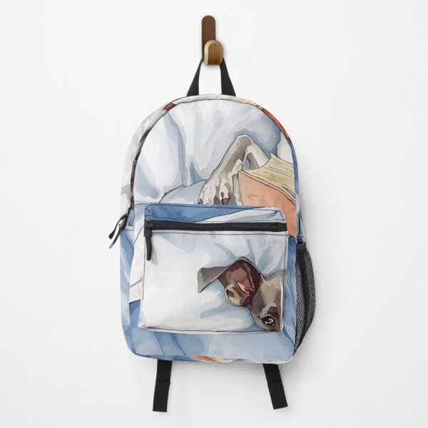 Item preview, Whippet Dog Reading in Bed designed and sold by FlowerFolie.