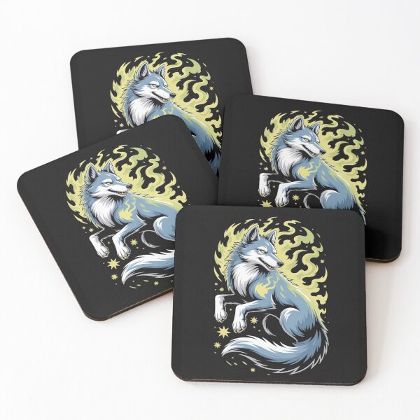 Item preview, Ethereal Night Wolf – Magical Spirit Animal designed and sold by myforestfog.