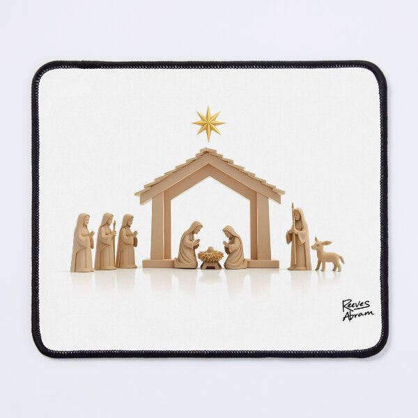Item preview, Minimalist Nativity Scene Print - Christian Christmas Decor designed and sold by Pastor Reeves Studio.