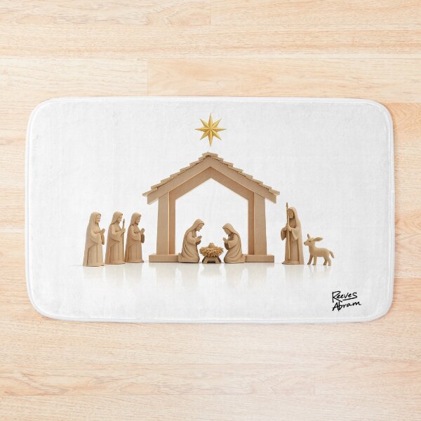 Item preview, Minimalist Nativity Scene Print - Christian Christmas Decor designed and sold by Pastor Reeves Studio.
