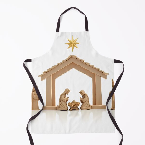 Item preview, Minimalist Nativity Scene Print - Christian Christmas Decor designed and sold by Pastor Reeves Studio.