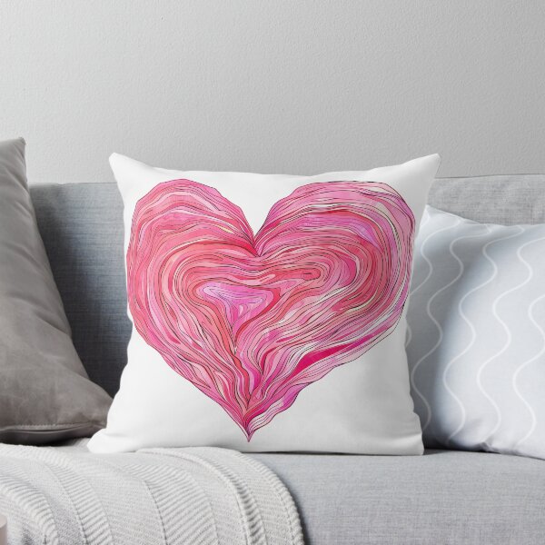Item preview, Swirling Pink Agate Heart Saint Valentine's Day - Vibrant Marble Love Art Print designed and sold by DesignArtist.ia.