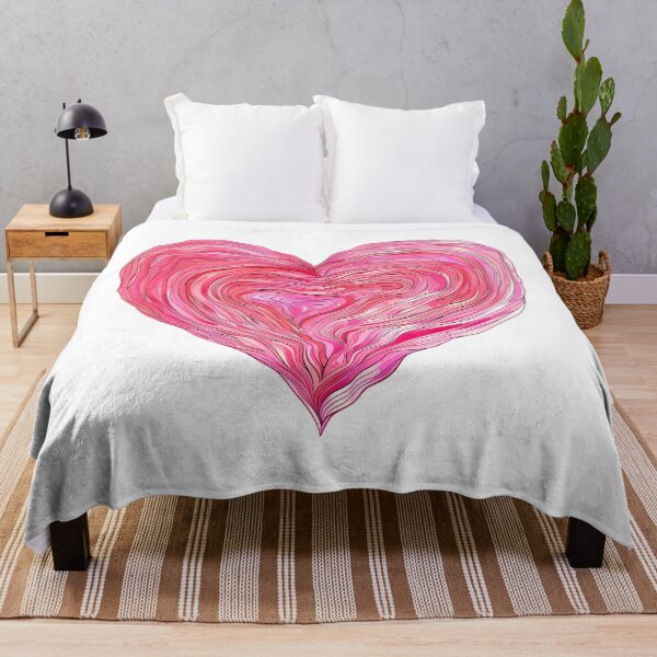 Item preview, Swirling Pink Agate Heart Saint Valentine's Day - Vibrant Marble Love Art Print designed and sold by DesignArtist.ia.