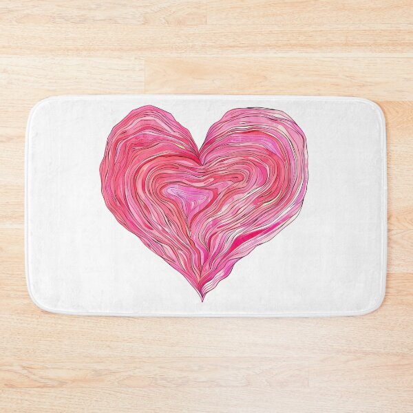 Item preview, Swirling Pink Agate Heart Saint Valentine's Day - Vibrant Marble Love Art Print designed and sold by DesignArtist.ia.