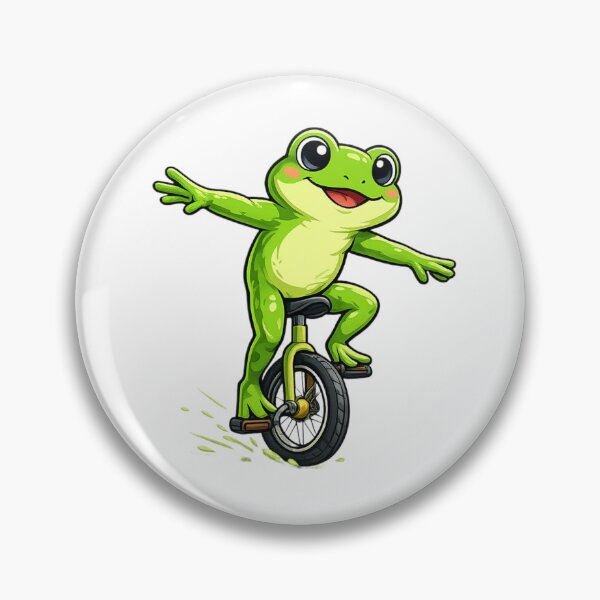 Item preview, Frog on a unicycle designed and sold by FroggyOnly.