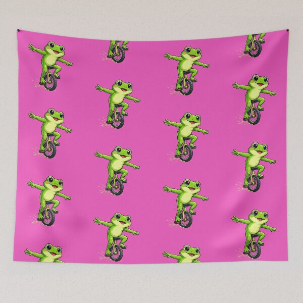Item preview, Frog on a unicycle designed and sold by FroggyOnly.