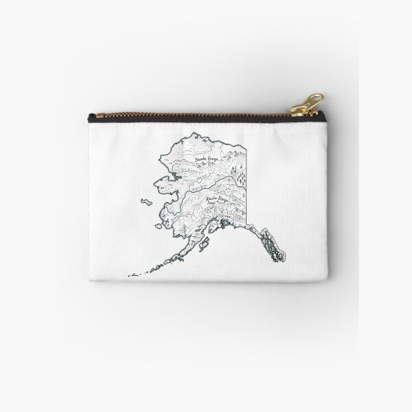 Item preview, Alaska Illustrated Map – Hand-Drawn Rivers & Nature Adventure Sketch designed and sold by Paper Drip.