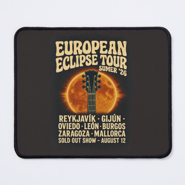 Item preview, Retro Guitar Rock Concert European Eclipse Tour 2026 designed and sold by Trendsecne.