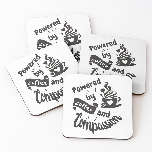 Item preview, Powered by coffee and compassion designed and sold by Luppuss.