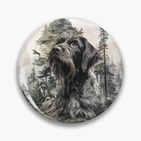Item preview, In a German Wirehaired Pointer Mind – Thoughts of the Hunt designed and sold by TammyHunterArt.