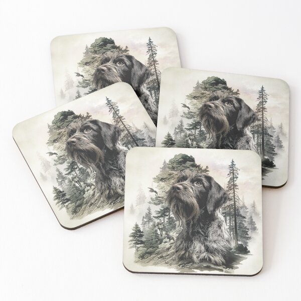 Item preview, In a German Wirehaired Pointer Mind – Thoughts of the Hunt designed and sold by TammyHunterArt.