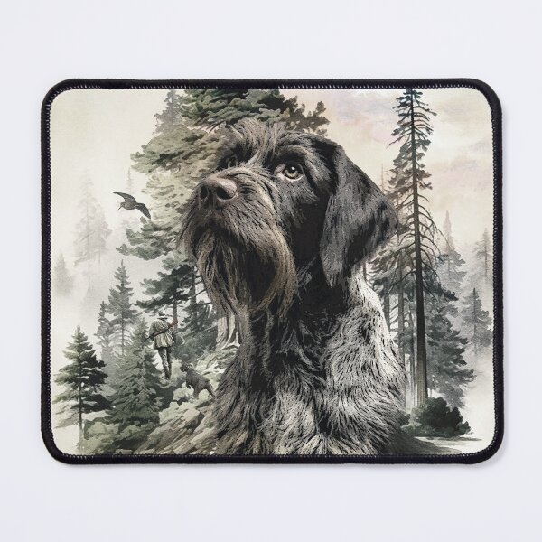 Item preview, In a German Wirehaired Pointer Mind – Thoughts of the Hunt designed and sold by TammyHunterArt.