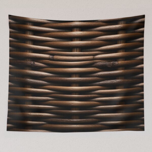 Item preview, Warm Wicker – Handwoven Natural Texture designed and sold by PawPrintedArt.