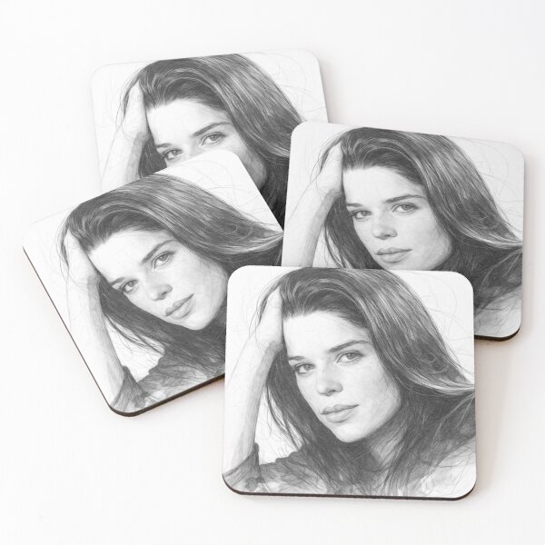 Item preview, Black and White Celebrity Portrait Pencil Sketch | Realistic Female Actress Artwork designed and sold by Leon Woods Pencil Art.