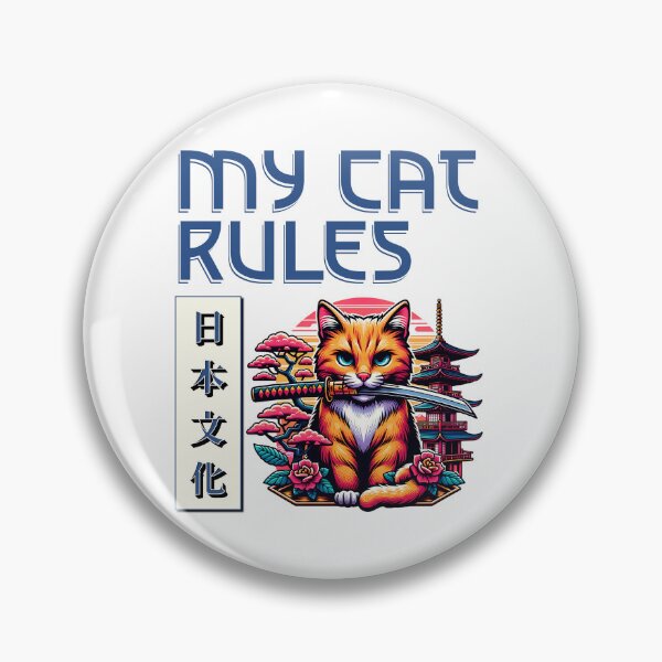 Item preview, My Cat Rules designed and sold by Paw Print Tee.