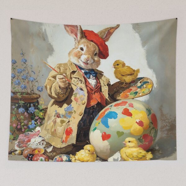 Item preview, Easter Bunny Artist Egg Decorating Art   designed and sold by el-padre.