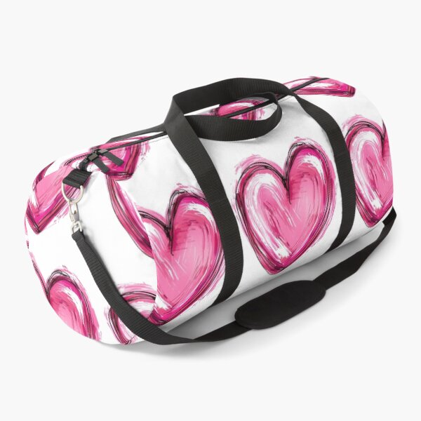 Item preview, Pink Sketchy Heart Saint Valentine's Day - Bold Textured Brush Stroke Love Art Print designed and sold by DesignArtist.ia.