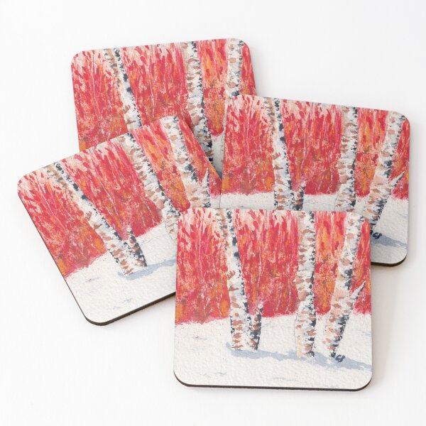 Item preview, Birches and Late Sumac designed and sold by The Elderberry Blossom.