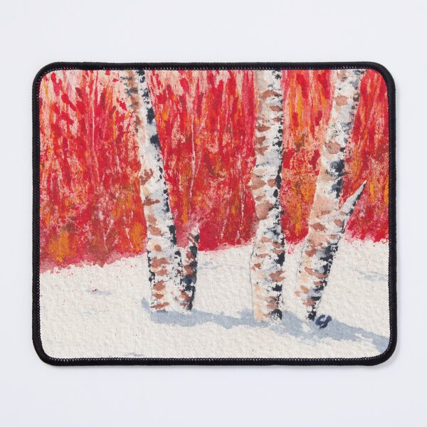 Item preview, Birches and Late Sumac designed and sold by The Elderberry Blossom.