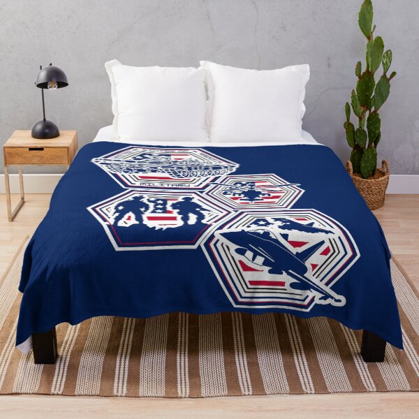 Item preview, U.S. Military Hexagon Emblem Set – Patriotic Tank, Soldiers, Helicopter & Fighter Jet Design for Veterans and Proud Americans designed and sold by GFamilyC.