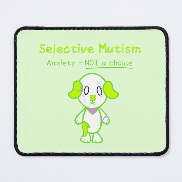 Item preview, KawaiiDOGGOS - Clover ”selective mutism” print designed and sold by KawaiiDOGGOS(byL) & More.