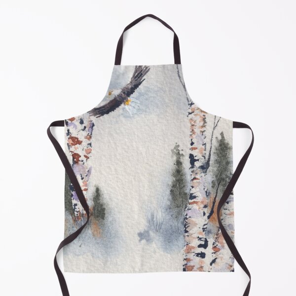 Item preview, Eagle Soaring over Birch Trees designed and sold by The Elderberry Blossom.