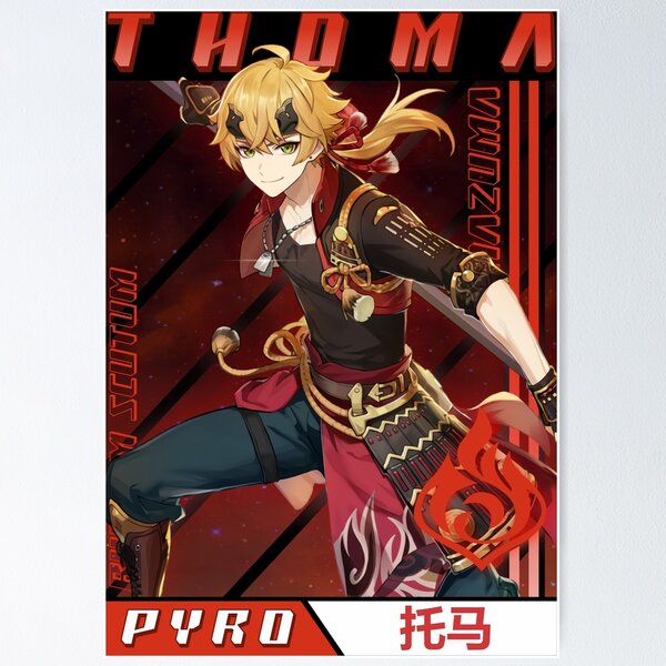 Item preview, Thoma - Genshin Impact designed and sold by niftywear.