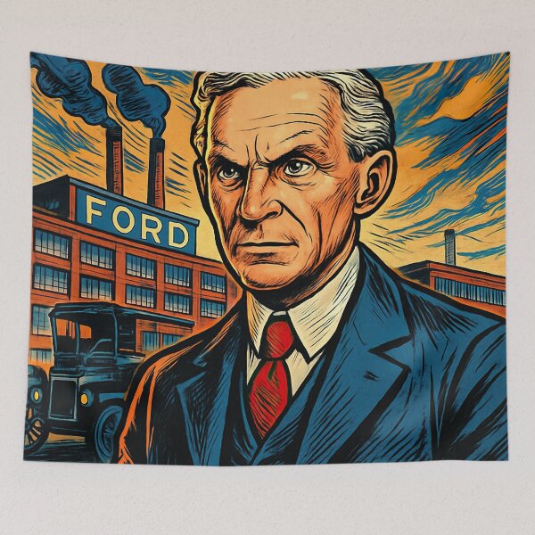 Item preview, Henry Ford | Comics stylCartoone -  designed and sold by ComicsFactory.