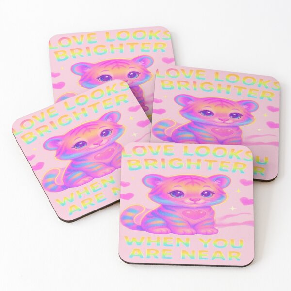 Item preview, Lumi the Neon Love Cub — “Love Looks Brighter When You Are Near”(1 of 6 from the "Glow-Gang 2026 Valentine's Day Edition) designed and sold by "TXSiSsY's TRIUMPH BY GRACE".