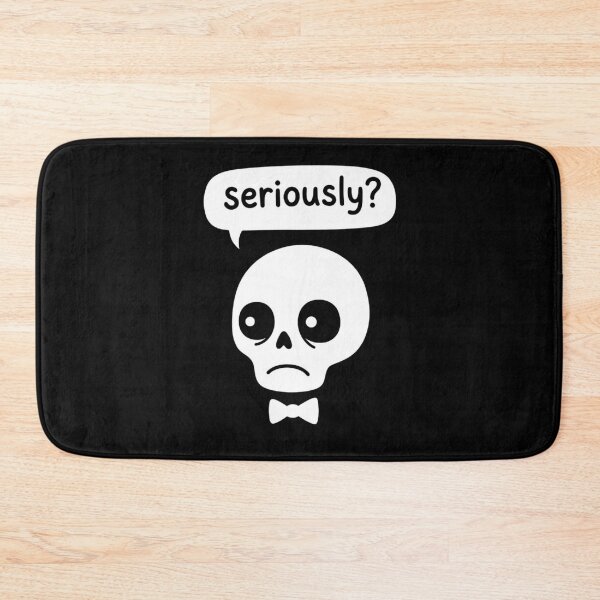 Item preview, Seriously Skull - Funny Skeleton Sarcastic Design | Kawaii Goth Humor designed and sold by ZoomTaDesign.