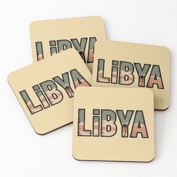 Item preview, Libya Minimal Vintage Typography – Bold Outline Design designed and sold by Timeless Design.
