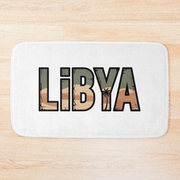 Item preview, Libya Minimal Vintage Typography – Bold Outline Design designed and sold by Timeless Design.