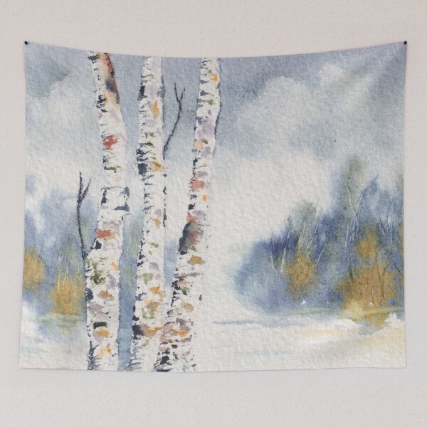 Item preview, Birch Trees by the Water designed and sold by The Elderberry Blossom.