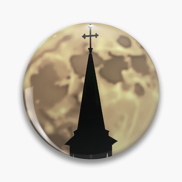 Item preview, Moonlit Church Steeple designed and sold by Pastor Reeves Studio.