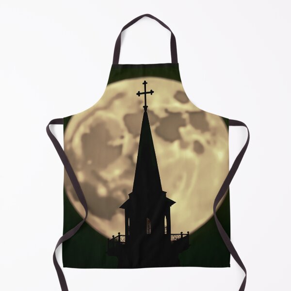 Item preview, Moonlit Church Steeple designed and sold by Pastor Reeves Studio.