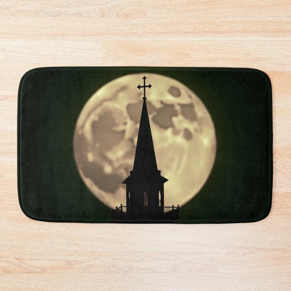 Item preview, Moonlit Church Steeple designed and sold by Pastor Reeves Studio.