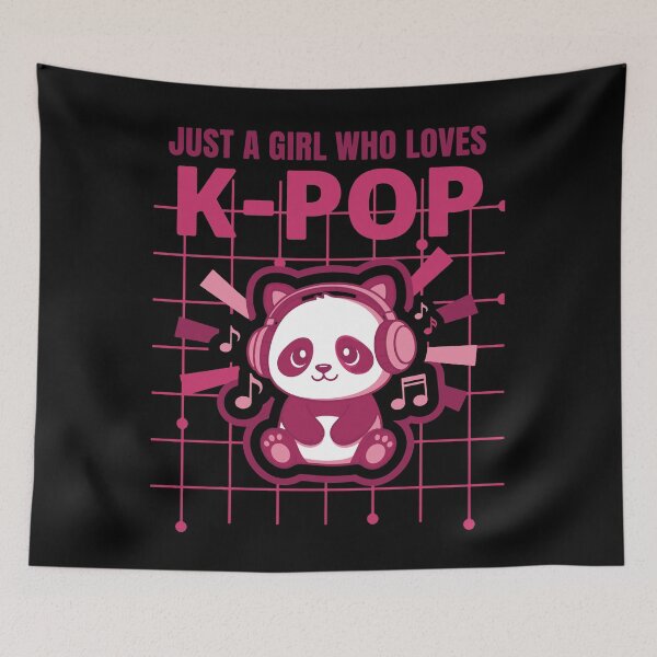 Item preview, Just A Girl Who Loves K-Pop Cute Korean Music designed and sold by LuminOrb.