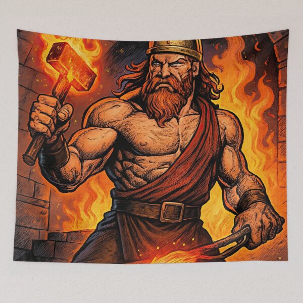 Item preview, Hephaestus, Greek God of Forge | Comics stylCartoone -  designed and sold by ComicsFactory.